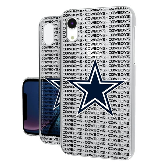 Dallas Cowboys iPhone Clear Text Backdrop Design Case
