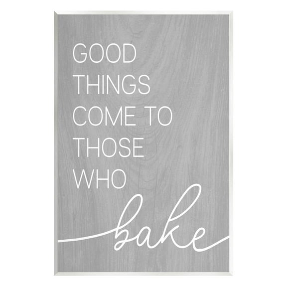 Stupell Industries Those Who Bake Kitchen Phrase Graphic Art Unframed Art Print Wall Art, Design by Lil' Rue