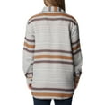 thumbnail image 2 of Columbia Women's Calico Basin Shirt Jacket, Columbia Grey Heathered Stripe, X-Large, 2 of 8