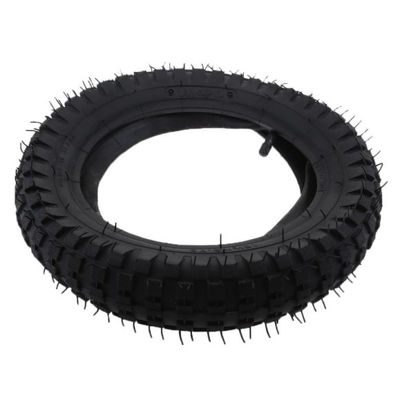 Heavy Duty Rubber 12x75 Tire and Inner Tube with Straight MX350 MX400 ATV Quad Dirt