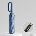 thumbnail image 2 of GUANGHONG Ring Buckle Umbrella NEW Reflective Strip Sturdy Windproof Travel Portable Reverse Automatic Umbrella Portable Folding Umbrella for Rain&Sun Ring Buckle Umbrella, 2 of 4