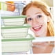 thumbnail image 3 of Juego de 3 Cajas Organizadoras de Verduras, Contenedores de Almacenamiento de Alimentos, Soportes para Conservar Ensaladas, Frutas y Snacks., 3 of 5