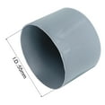 thumbnail image 3 of Uxcell 10pcs Rubber End Caps 55mm(2.2") ID Vinyl Round End Cap Cover Screw Thread Protectors Grey, 3 of 5