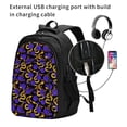 thumbnail image 2 of Daiia Golden Snake And Purple Rose Pattern USB Charging Backpack for Men and Women, Anti-Theft Backpack,Travel Backpack,School Backpack,College Backpack,Laptop Backpack, 2 of 7