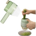 thumbnail image 6 of 4 in 1 Portable Electric Vegetable Slicer Set Cordless Food Processor, 6 of 10
