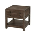 thumbnail image 3 of Solid Wood End Table with One Drawer and One Shelf, Brown - Saltoro Sherpi, 3 of 3