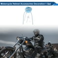 thumbnail image 2 of Accesorios para Casco de Motocicleta Decoración Cola de Streamer para Cascos de Motocicleta Bicicleta Esquí Azul Cielo Etiqueta de Felpa 1 Juego, 2 of 6
