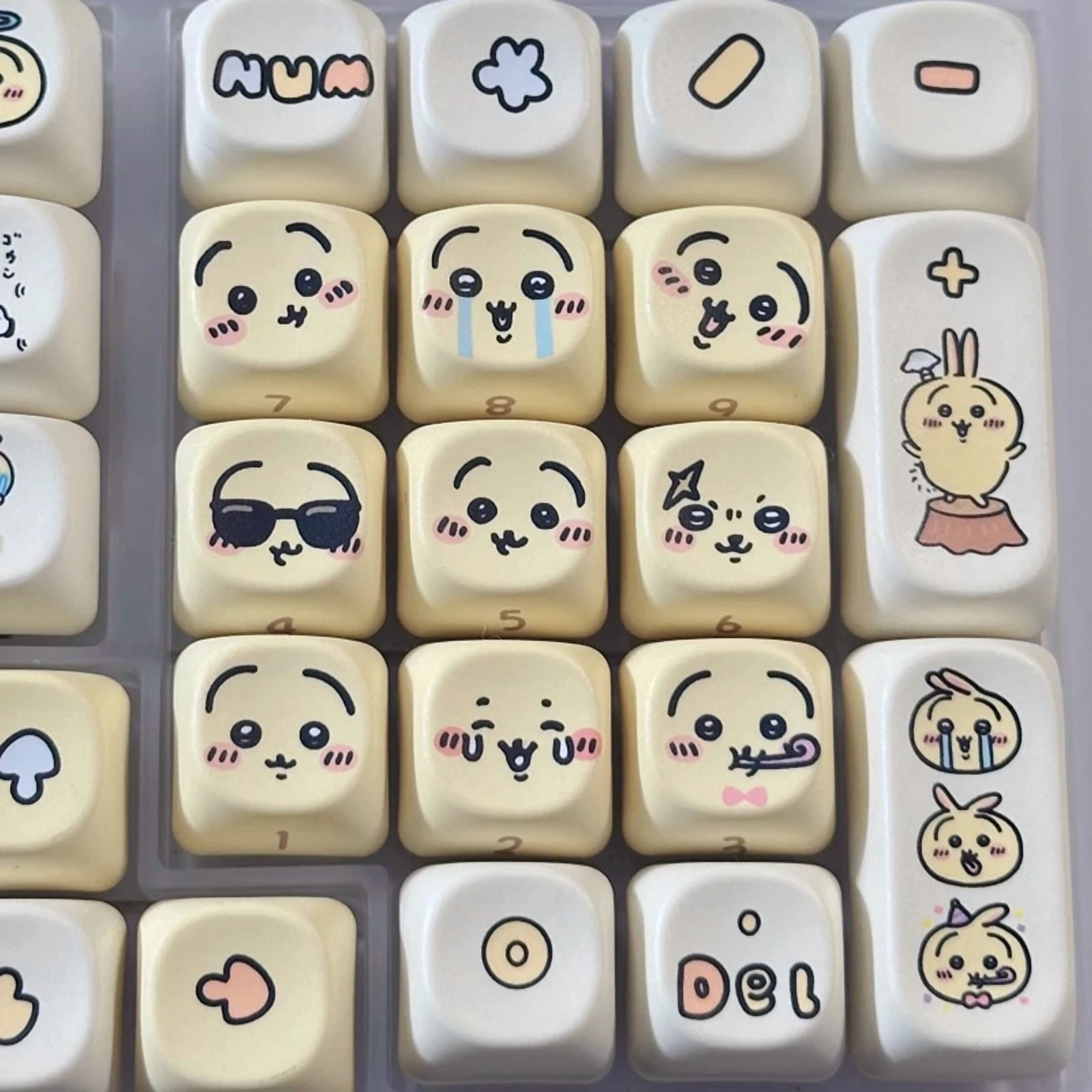 Chiikawa Anime Keycap Set for Mechanical Keyboards Ergonomic Keycap Design Material Keycap Multi-Color Keycaps Cute Collect