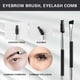thumbnail image 4 of Brocha de maquillaje para cejas con mango de madera y doble cara, brocha plana y angular., 4 of 8