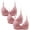 Pink, variant on ATOYSOY 3 Pack Everyday Bra for Women Thin Lightly Workout Push Up Bralette Comfort Bra Solid Color Underwear Breathable Wirefree