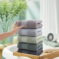 thumbnail image 5 of Clearance! PALIFEUR 5 Piece Bath Towels for Bathroom Gym Kitchen Beach Towels, Solid Color Kitchen Towels Cotton Thick Soft Absorbent Wash Cloths 13x27 inch, 5 of 9