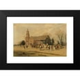 thumbnail image 2 of Alfred Wordsworth Thompson 14x11 Black Modern Framed Museum Art Print Titled - Old Bruton Church, Williamsburg, Virginia, in the Time of Lord Dunmore (1893), 2 of 5