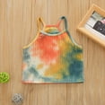 thumbnail image 2 of Ketyyh-chn99 Toddler Girl Tank Tops Vest Top Toddler Kids Girls Dance Tank Top Racerback Crop Tank Top Tie Dye Sleeveless Sports Dance Top For Size for 6-7 Years,Orange, 2 of 7