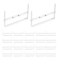 thumbnail image 4 of KAKOWELY 100Pcs Bookbinding Clips Practical Bookbinding Clips Strips 8cm Plastic Bookbinding Clips (Silver),3.15"X0.51"X0.08", 4 of 4