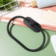 thumbnail image 4 of WEUVEB Bathroom Accessories Towel Ring Metal Black Swivel 1 Set, 4 of 7