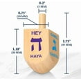 thumbnail image 4 of Zion Judaica Bulk Pack Wood Dreidels Medium Bulk-Pack Wooden Hanukkah Dreidles in Ziplock Bag Chanukah Fun Game Hanukah Spinning Tops (100 Pack), 4 of 6
