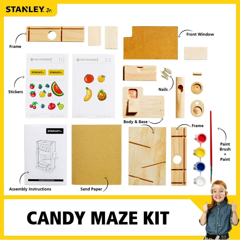 Stanley Jr DIY Candy Maze Building Kit for Kids JK009-SY Stanley Jr DIY Candy Maze Building Kit for Kids JK009-SY