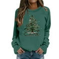 thumbnail image 2 of Christmas Tree Sweatshirts for Women 2025 Long Sleeve Crewneck Xmas Holiday Graphic Sweatshirt Pullover Tops, 2 of 5