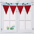 thumbnail image 4 of Cortinas navideñas PENGJTMXG Cenefas para ventanas con gorro de Papá Noel Color rojo Tamaño 90 x 42 x 0,1 cm, 4 of 4