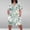 Mint Green, variant on Yotami Plus Size Sundress for Women Short Sleeve Floral Print Summer Midi Dress with Pocket V-Neck Dress for Holiday