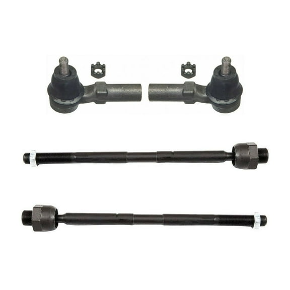 4 Piece Kit Left & Right Front Inner and Outer Tie Rod Ends Fits select: 2002-2005 DODGE RAM 1500
