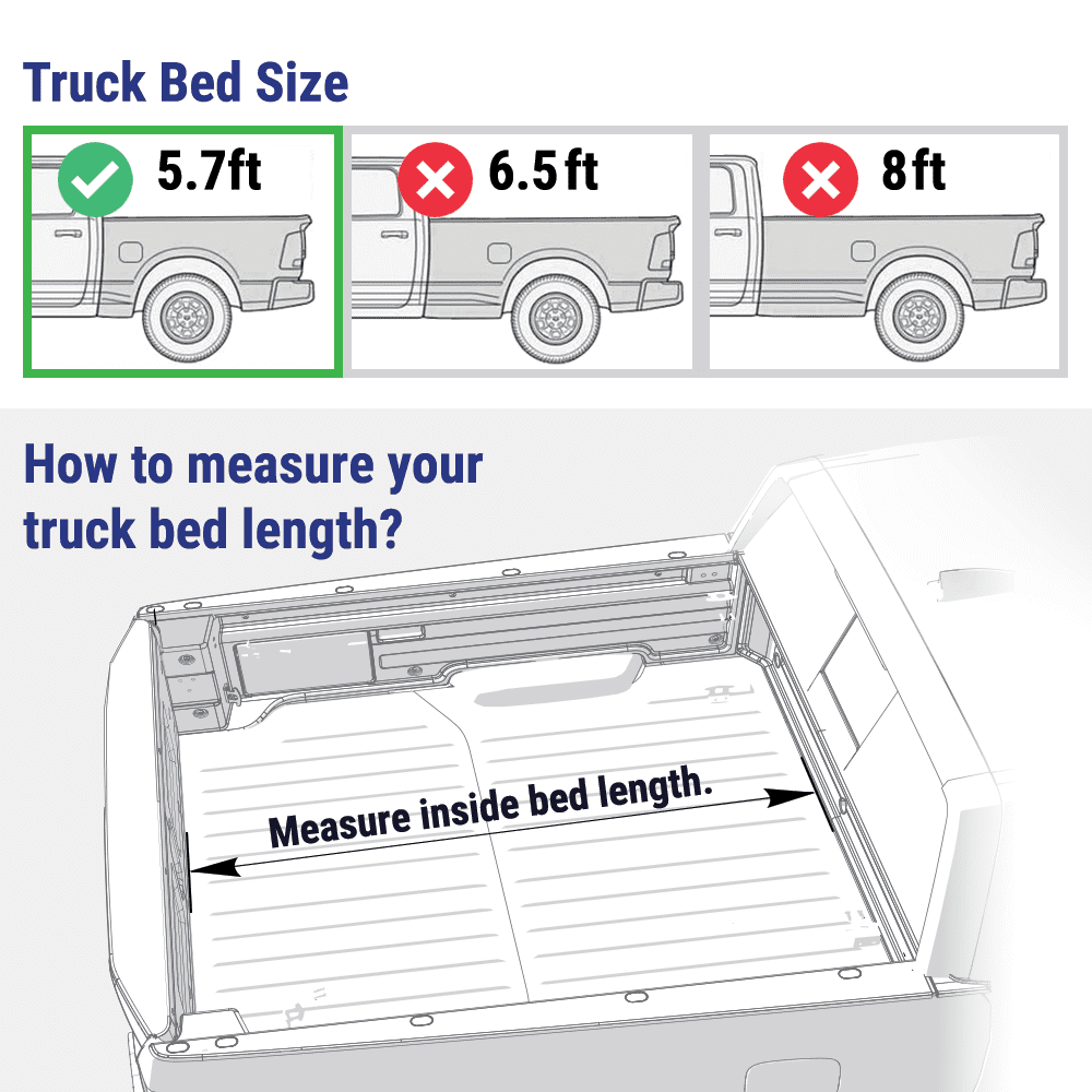 Syneticusa MR Series Retractable T-Slot Rails Hard Truck Bed Cover for 2009-2026 Ram 1500 5.7ft Bed