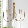 thumbnail image 3 of LNC Modern Gold 10-Light Chandelier, 41 in Statement Fixture for Foyer & Dining Room, 3 of 16