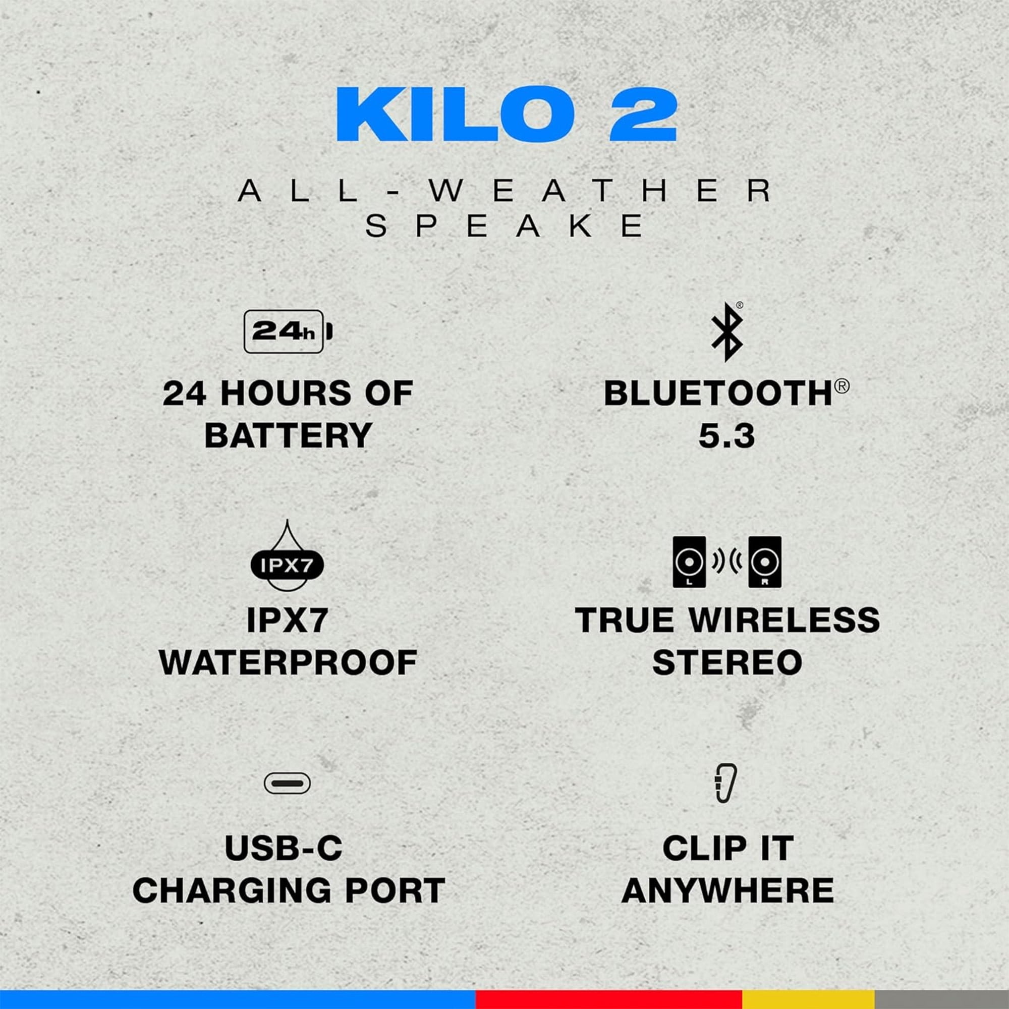 Kilo 2 Compact Wireless Speaker - Plasma Red XT