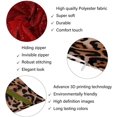 thumbnail image 6 of Leopard Body Pillow Cover Red Rose Mix Wild Animal Leopard Print Pattern Romantic Cushion Long Pillowcase with Zipper Decorative Soft Large Bedding Pillow Cases for Couch,Bedroom,Home Gifts 20"x54", 6 of 6