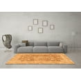 thumbnail image 3 of Ahgly Company Indoor Square Abstract Orange Modern Area Rugs, 6' Square, 3 of 4