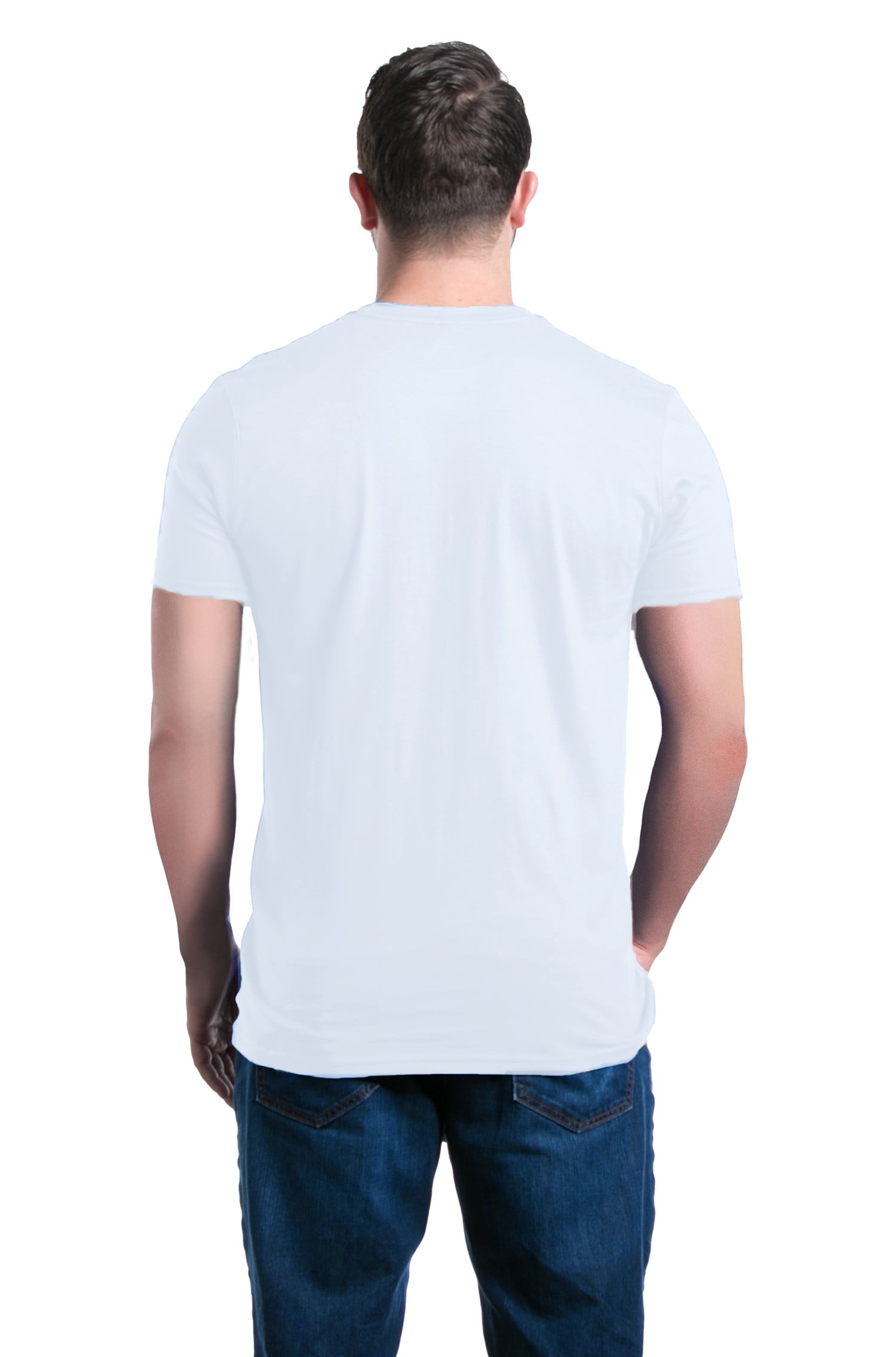 Shop4Ever Men's Pocket Size Puzzle Heart Autism Awareness Support Graphic T-shirt Large White