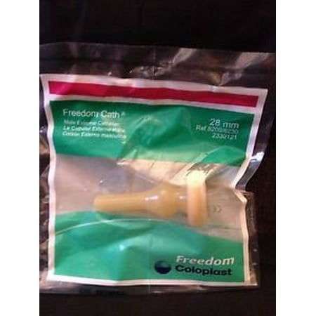 Coloplast Freedom Fas Tap - 10 Pack -Coloplast Cath, 28mm Medium, Self-Adhering Male External Condom Catheter Soft Latex #8200/8230, •Recommended for Everyday Use By Freedom