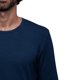 thumbnail image 3 of Playera Manga Larga Para Hombre De Algodón Pima y Tela Spandex Unbranded Co Long Sleeve Crew Neck Navy Blue 2XL, 3 of 6