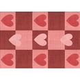 thumbnail image 1 of Ahgly Tapis Rectangulaire Rouge Lavable en Machine, 7 Pieds x 10 Pieds, 1 of 7