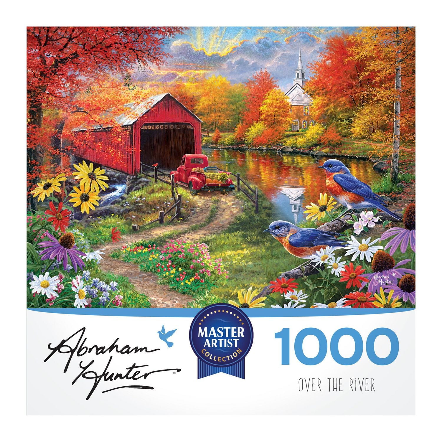Cra-Z-Art Abraham Hunter 1000 Piece Puzzle - Over the River