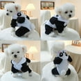 thumbnail image 5 of Panda Fleece Pet Jumpsuit for Small Dogs Cats - Warm Hooded Onesie with 3D Ears & Pom Tail, Soft Winter Full Body Costume for Puppy Kitten, Halloween Christmas Outfit, 5 of 9