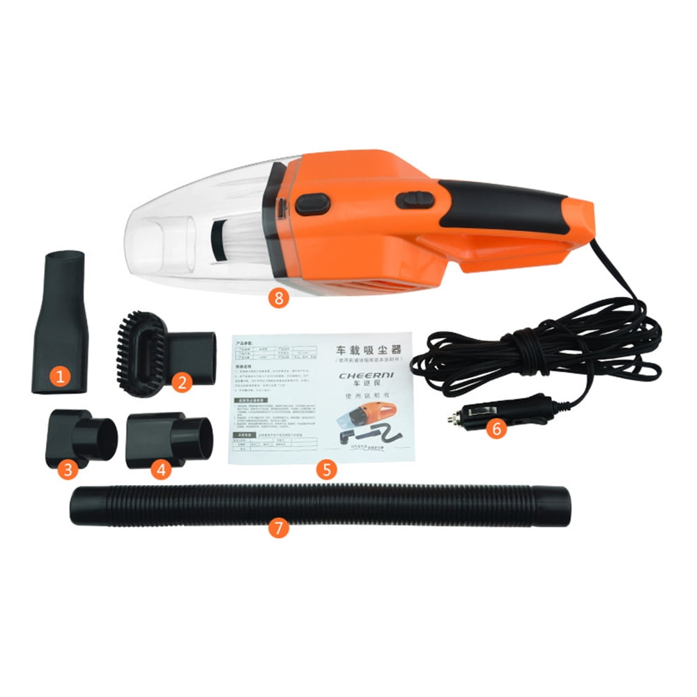 Aspirateur De Voiture Xijobido 120W – Nettoyeur Sec Et Humide Portable Pour Intérieur Auto, Maison Et Détails - 12