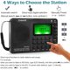 thumbnail image 3 of ZHIWHIS Portable Bluetooth Radio, FM AM Shortwave Radios with Sleep Timer and Preset Function, Rechargeable Digital Recorder, Stereo MP3 Player with Lyric Display, Support Micro SD Card and AUX, 3 of 8