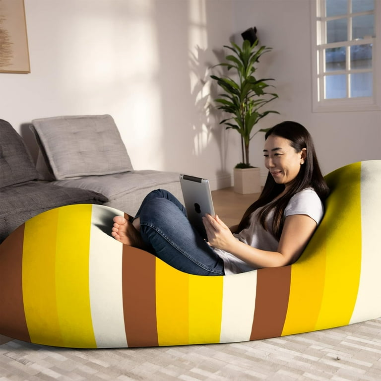 Max 6 Foot Giant Bean Bag Chair Bed Lounger for Adults, Kids and