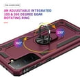 thumbnail image 4 of Samsung Galaxy S21 Plus Case 360 Degree Rotating Holder Kickstand Military-Grade Dual Layer Hybrid Protective Shockproof Phone Case for Samsung Galaxy S21 Plus Wine, 4 of 7