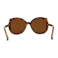 thumbnail image 4 of Womens Polarized Iconic Large Butterfly 90s Designer Style Sunglasses Tortoise Brown, 4 of 4