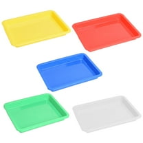 IBASETOY 5Set Rectangular Tray Plastic Storage Organizer for Home Use