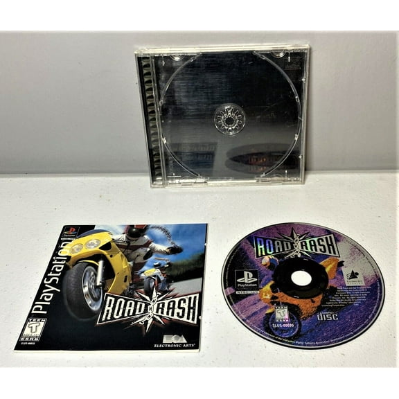 Pre-Owned Road Rash 3D - Complete in Box - Black Label - Tested - PS1 Playstation 1 PSX