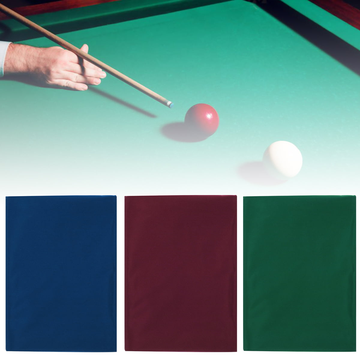 7 or 8 Foot Billiard Cloth Pool Table Felt for Size 6 Color Snooker Green