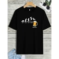 thumbnail image 3 of T-Shirt d'Été Décontracté à Manches Courtes Col Rond Imprimé Graphique Créatif pour Hommes, Séchage Rapide Confortable pour Usage Quotidien et Vacances, 3 of 6