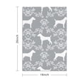 thumbnail image 3 of 6 Pcs Funny Kitchen Towels,Terrier Dog Silhouette Dog and Flower Floral Microfiber Dish Towels,Kitchen Tea Towels,Kitchen Towel Set (18" X 26"), 3 of 3