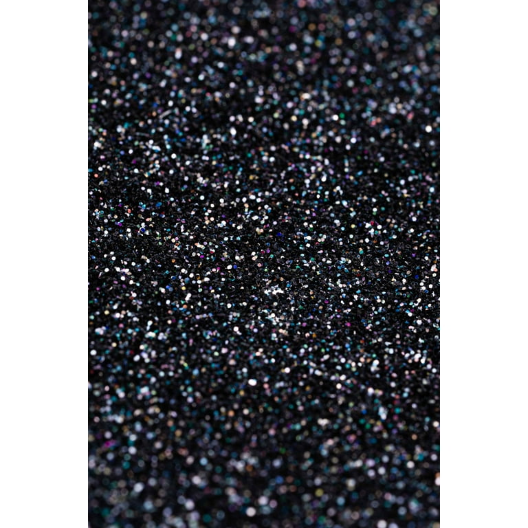 BLACK MAGIC - Black Holographic Ultra Fine Glitter - Polyester