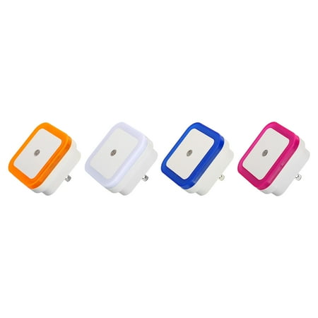 

Uxcell Smart Dusk to Dawn Sensor Plug in Lamp LED Night Light Multicolored 4Pack