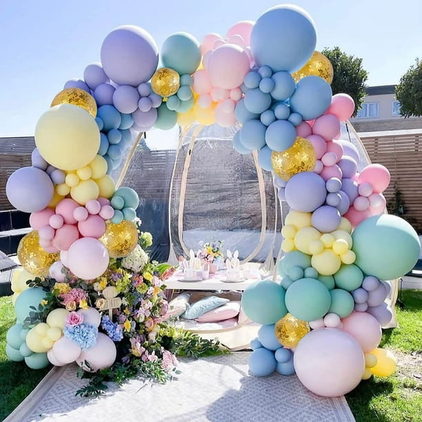 KSCD Guirlande de Ballons Licorne Pastel - Paquet de 145 Ballons