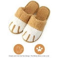 thumbnail image 5 of PULLIMORE Cute Animal Slippers for Women and Men Soft Fluffy Warm Non-Slip Couple Style Shoes Anti-Skid House Shoes（Yellow,38/39）, 5 of 10